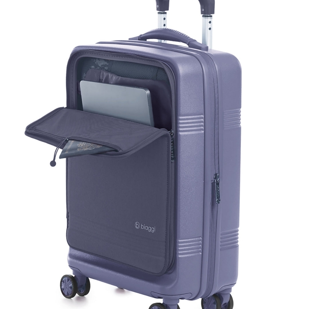 Biaggi Runway Hardside Hybrid 22" Carry On Luggage and Mini Cubes